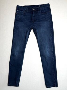 Levi's 512 Men's Slim Fit Tapered Dark Wash Jeans Act Sz 36X32 READ DESCRIPTION